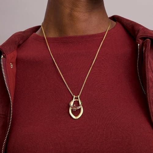 Pixie Wing Vesta Ring Keeper Necklace, 18k Gold-Plated Engagement Ring Holder for Women (17.7" chain with 4'' extender) thumbnail 8