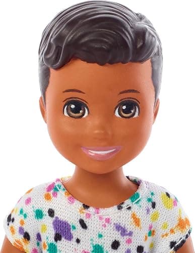Barbie Skipper Babysitters Inc Small Doll and Accessories Playset with Toddler Boy Doll, Table, Chairs and 4 Food-Themed Pieces thumbnail 4