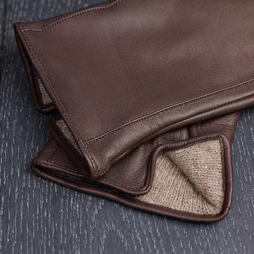 Downholme Classic Leather Cashmere Lined Gloves for Women thumbnail 3