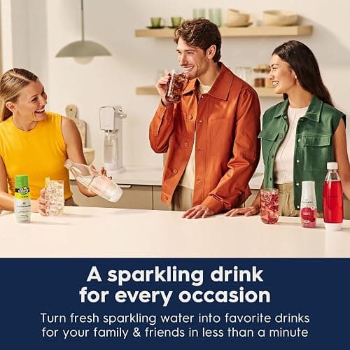 SodaStream - Terra Sparkling Water Maker | VALUE BUNDLE | CQC CO2 system | Includes 2x CO2 Cylinders, 3x 32 Fl Oz Dishwasher Safe Bottles, 2x Bubly Flavor Drops | Combine with Pepsi Flavors | Black thumbnail 7