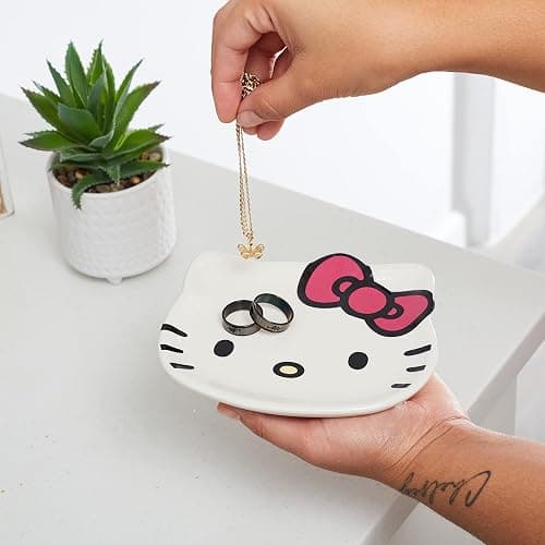 Hello Kitty Earring Ring Trinket Holder - Ceramic Trinket Dish thumbnail 6