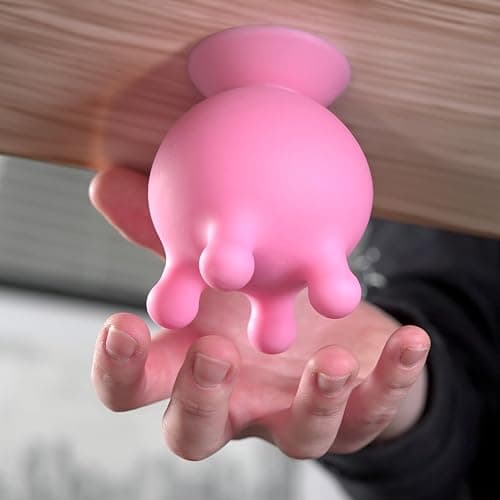 Bubblegum Stuff Office Udder - Pink Squishy Silicone Cow Udder Stress Relief Desk Toy - Suction Cup Stress Reliever - Adult Squeeze Toy thumbnail 5
