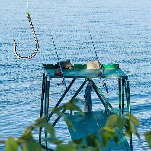 300PCS Small High-Carbon Steel Barbed Fishing Hooks with Holes, 10 Specifications of Fishing Hooks, Portable Boxed Hooks, Powerful Hooks That Can Adapt to Various Fishing Environments thumbnail 7
