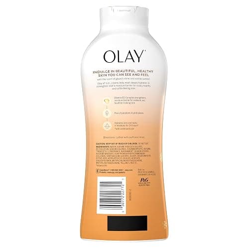 Olay Body Wash for Women, Hydrating & Moisturizing, Holiday Edition, With Plant Based Cleansers, B3 Complex, For All Skin Types, Spoonful of Sugar with Glazed Crème & Vanilla Custard Scent, 22 fl oz thumbnail 13