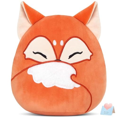 Glow Guards 12-Inch Red Fox Plush Pillow Cute Fox Stuffed Animal Soft Plush Toy Stuffed Animals Birthday Gift for Boys Girls Kids - Image 1