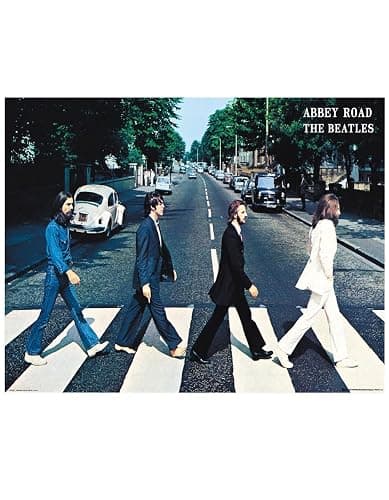 Trends International Beatles-Abbey Road Wall Poster, 22.375" x 34", Unframed Version, Bedroom - Image 1