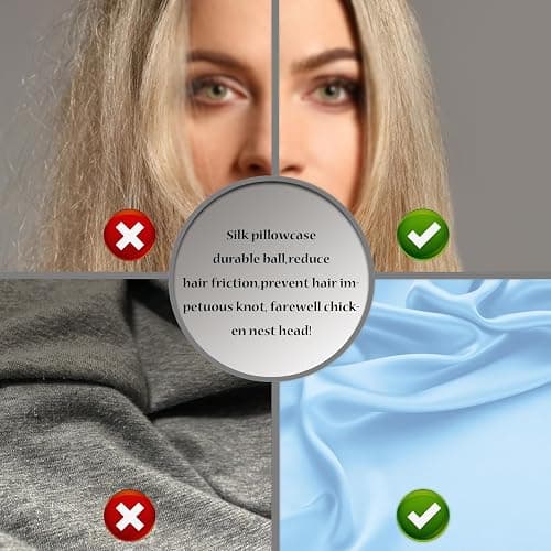 Silk Pillow Cases 2 Pack Soft Breathable and Sliky Standard Size Pillow Cases Set of 2,Natural Mulberry Satin Silk Pillowcase with Hidden Zipper for Hair and Skin (Sky Blue,20"X 26",2pcs) thumbnail 5