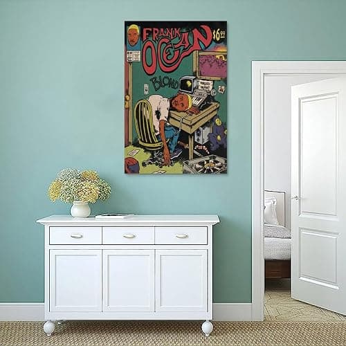 Piesa Frank Ocean Poster Blonde Album Comic Poster for Bedroom Aesthetic Canvas Art Wall Decor 12x18inch(30x45cm), Unframe-style-2 thumbnail 5