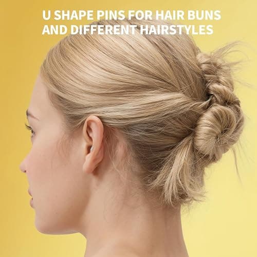 Teenitor 100Pcs Blonde Bobby Pins, Bobby Pins Blonde Gold Hair Pins, Gold Hair Pins for Women 2inch thumbnail 4
