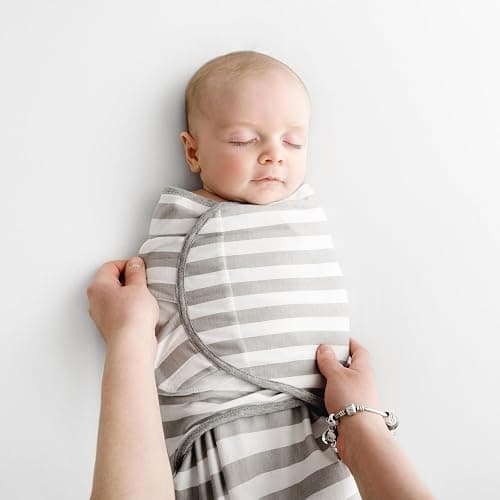 Little Seeds Swaddle Blanket 0-3 Months, 3-Pack Organic Cotton Baby Swaddles - Swaddles for Newborns Infant Boys & Girls, Soft & Snug Hip-Healthy Swaddling Blankets thumbnail 4