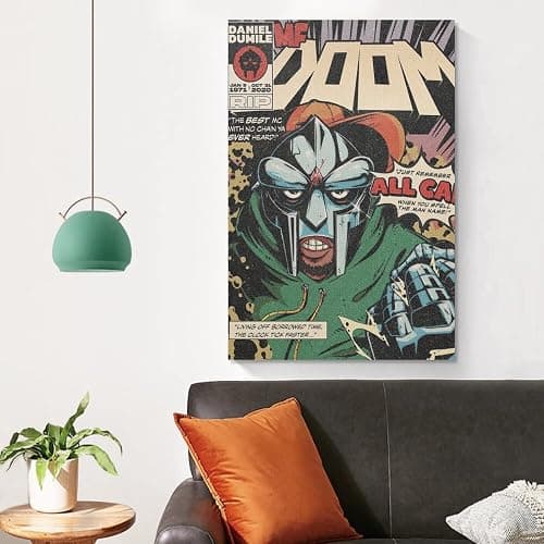 MF Doom Retro Posters & Prints on Canvas Wall Art Poster For Room Decor Unframe 12x18inch(30x45cm) thumbnail 5