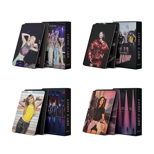Beyitoria Black Pink Fotokarten Set (220 Stück) - 4 Boxen Lomo Cards, Korean Pop BP Fanartikel Sammelkarten HD Fotokarte - Idol Merch Geschenk für Mädchen - Image 1