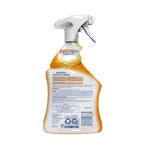 Lysol Pro Kitchen Spray Cleaner and Degreaser, Antibacterial All Purpose Cleaning Spray for Kitchens, Countertops, Ovens, and Appliances, Citrus Scent, 22oz thumbnail 8