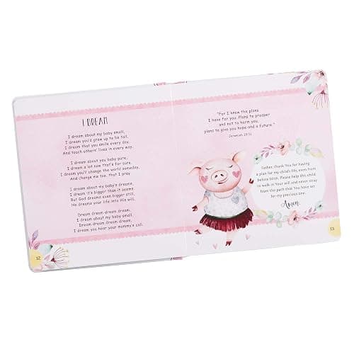My LullaBible for Girls | Collection of 24 Lullabies for Baby Girls with Scripture | Padded Hardcover Gift Book for Parents, Ages 0-3 thumbnail 4
