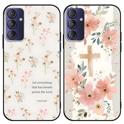 Zrutru 2 Pack Cartoon Floral Phone Case for Gabb Phone 4 Pro 6.5",Cute Kawaii Flower Collage Pattern Cases Aesthetic Design,Black TPU Bumper Protective Cover for Girls Women - Image 1