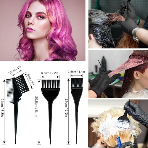 Svjetiq 21Pcs Hair Dye Kit Professional Hair Coloring Products with Hair Dye Brush, 350ml Hair Color Bowl, Hair Clips, Applicator, Earcover for Salon Bleaching & Hair Coloring at Home thumbnail 4