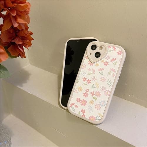 Ownest Compatible with iPhone 7/8/SE/SE 2Case with Cute Flowers Floral Pattern for Women Girls Soft Silicone Love Lens Protection Case for iPhone 7/8/SE/SE 2-White - White Flower - 7/8/SE thumbnail 4