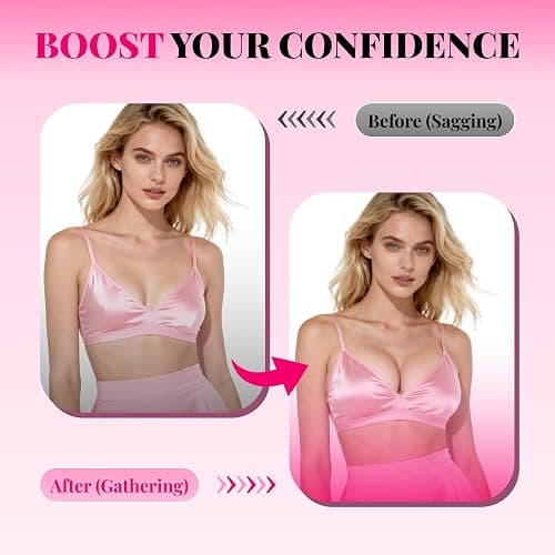 LAZYROSY Double Sided Sticky Bra Ultra Boost Inserts Pads Reusable Push Up Lift Self Adhesive Bra Pads for Bikini Swimsuit thumbnail 3