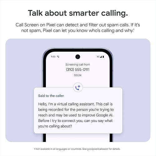 Google Pixel 9a - 128 GB -Unlocked Android Smartphone with AI Camera, All-Day Battery and Powerful Security - Porcelain thumbnail 5
