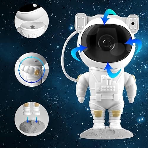 Galaxie Sternenhimmel Astronaut Projektor, Led Weltraum Nachthimmel Lichtprojektor Lampe Mit Timer & Fernbedienung, Sternenlicht Für Schlafzimmer Perfekt Geschenk für Kinder und Erwachsene (8086) thumbnail 2