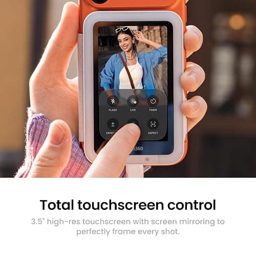 Insta360 Snap Selfie Screen with Light - 4K Magnetic Selfie Monitor Screen for Selfie, Vlogging, Compaitble with iphone 15/16/17 Pro, Adjustable Lighting, Touchscreen Control, Wired Instant Connection thumbnail 3