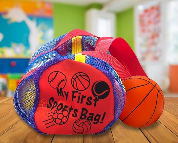 Hero Brands My First Sports Bag! 6-Pack of 3.5 inch Foam Balls with Gym Bag, Kids and Toddlers 3+, Toddler Sports Balls thumbnail 7