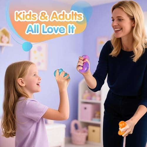 Fidget Toys Squishy Stress Cube, Swirl Stress Balls for Kids Adults Squishies Stress Relief, Ice Squishy Cube Sugar Balls, Sensory Toys for Kids with Autism (Green+Purple+Orange) thumbnail 6