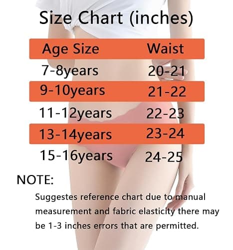 Demifill Teen Girls Seamless Underwear Tagless No Show Panties for Teens Pack of 8 Multipack thumbnail 6