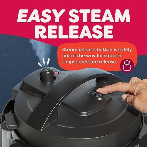 Instant Pot 4QT RIO Mini 7-in-1 Multi-Cooker, Pressure Cooker, Slow cook, Sauté, Steam, Rice Maker, Yogurt, & Warmer, Black, 4 Quarts thumbnail 7