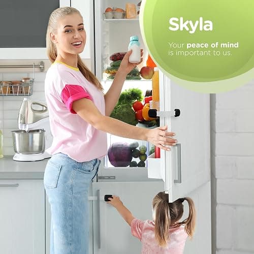 SKYLA HOMES Baby Locks (8-Pack) Child Safety Cabinet Proofing - Safe Quick and Easy 3M Adhesive Cabinet Drawer Door Latches No Screws & Magnets Multi-Purpose for Furniture Kitchen Ovens Toilet Seats thumbnail 7