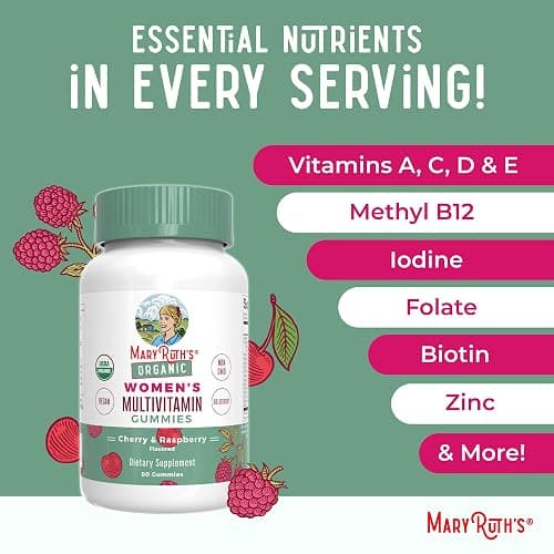 MaryRuth Organics Multivitamin for Women 14 | Women's Multivitamin Gummies for Immune Support| Skin Health | Sugar Free | Vegan | Non-GMO | 60 Count thumbnail 7