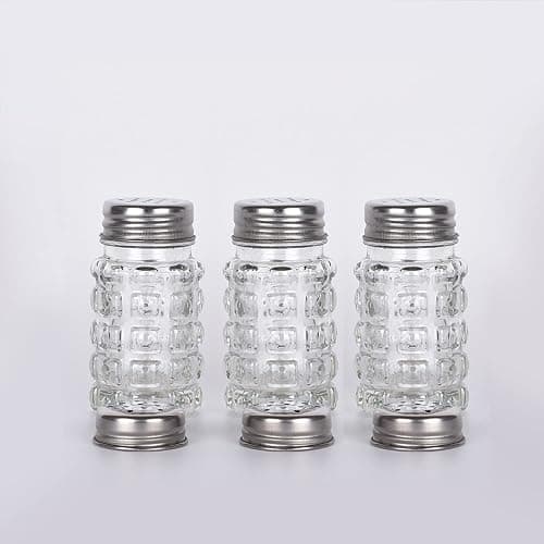 Retro Style Salt and Pepper Shakers with Stainless Tops (2) thumbnail 6