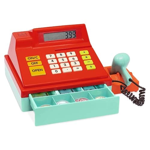 Battat – Toy Cash Registerwith scanner For Kids, Toddlers – 49 Pieces with Money, Credit Card, Scanner – Pretend Play Toy – 3+ Years thumbnail 9