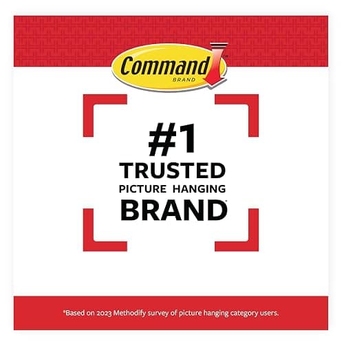 Command Large Picture Hanging Strips, White, Holds up to 16 lbs, 14-Pairs, Easy to Open Packaging thumbnail 8