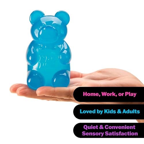 Schylling NeeDoh Gummy Bear - Sensory Fidget Toy with Jelly-Like Filling - 3.5" Tall - Colors May Vary (Pack of 1) thumbnail 4