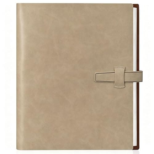 Miaikoe Photo Album 6x4 320 Photos, Leather Cover Album with 20PCS Kraft Writing Paper Scrapbook Holds 320 10x15cm Vertical Photos for Family Wedding Baby Graduation (Beige) - Image 1