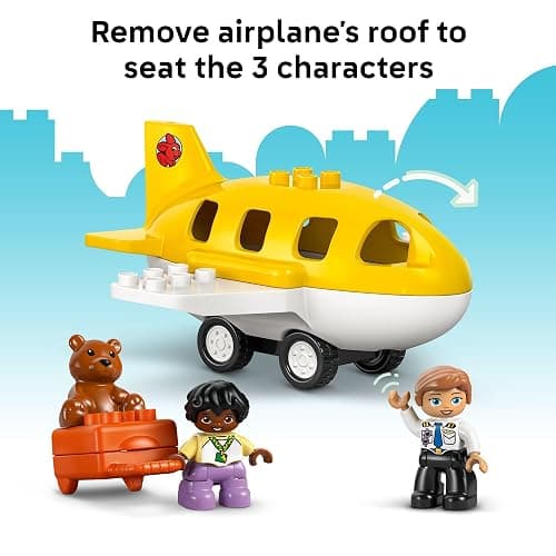 LEGO DUPLO Town First Time at The Airport Building Toy - Learning Play Set for Boys & Girls Ages 1.5+ - Little Ones Use Building Blocks to Explore Emotions - Toddler Gift Idea for Birthdays - 10443 thumbnail 5