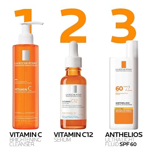La Roche-Posay Vitamin C Brightening Face Wash, Gentle Foaming Facial Cleanser with Vitamin Cg and Vitamin B3 to Brighten and Even Skin Tone, Vitamin C Face Wash that Cleanses Dirt & Makeup, 200ml thumbnail 8