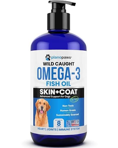 Omega 3 Fish Oil for Dogs - Better Than Salmon Oil - Dog Fish Oil Supplement to Reduce Shedding & Itching - Supports Joints, Brain, and Heart Health - Skin and Coat Supplement - Liquid Fish Oil thumbnail 8