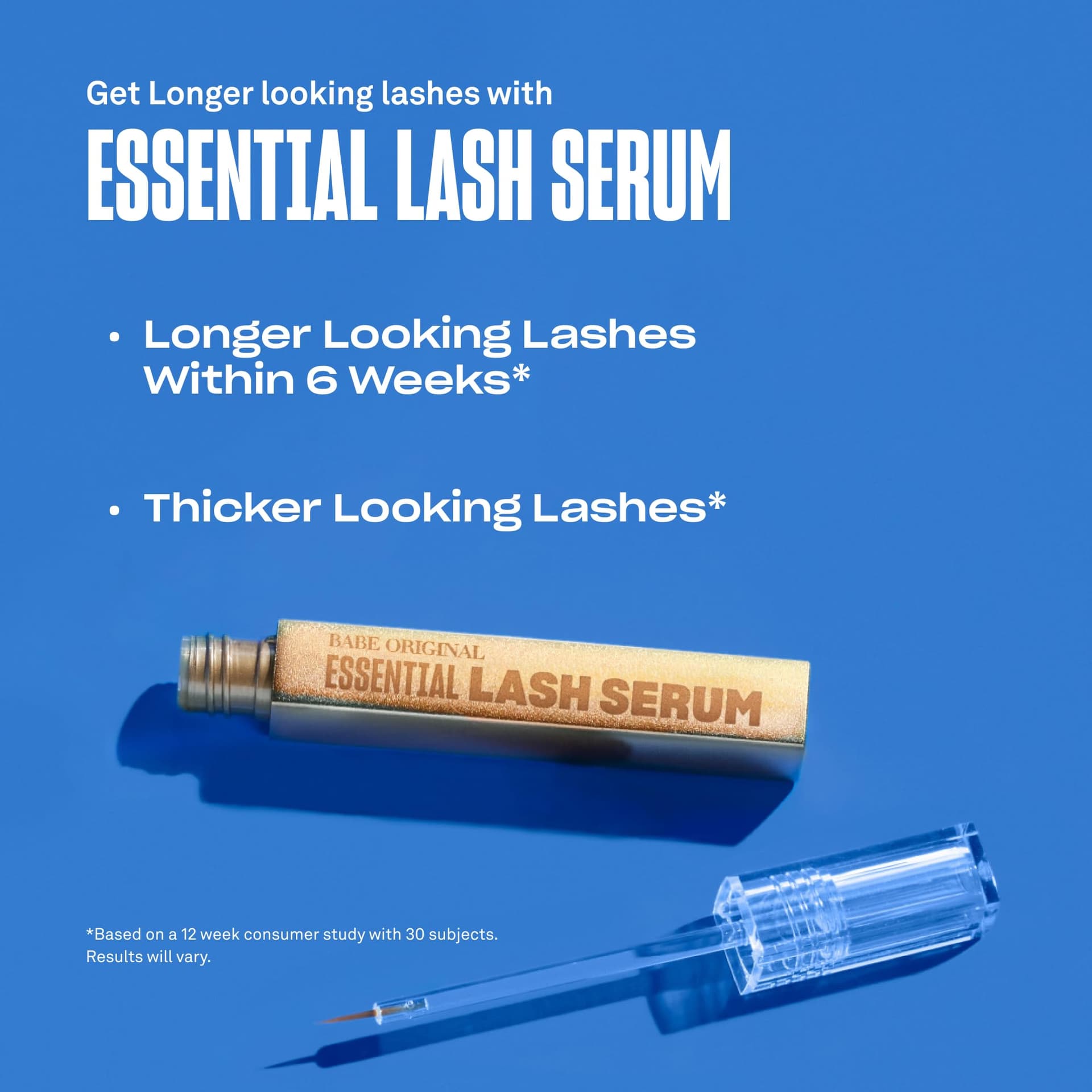 Babe Original Babe Lash Serum - Fuller & Longer Looking Eyelashes, Clear Essential Serum for Natural Lashes and Lash Extensions, 2mL, 3-month Supply thumbnail 3