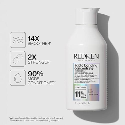 REDKEN Shampoo and Conditioner Set for Damaged Hair Repair | Acidic Bonding Concentrate | All Hair Types thumbnail 3