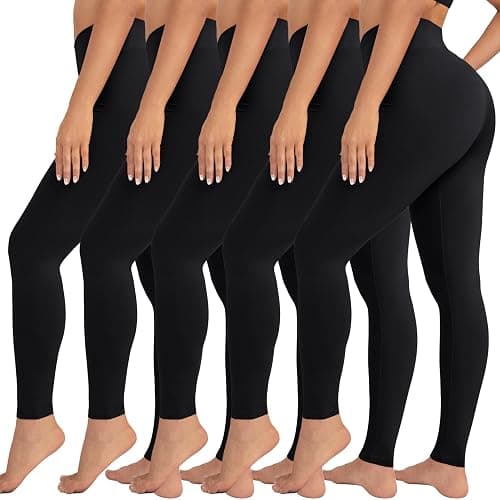 VALANDY High Waisted Leggings for Women Stretch Tummy Control Workout Running Yoga Pants Reg&Plus Size - Image 1