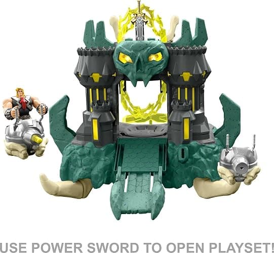 Masters of the Universe and He-Man Playset, MOTU Castle Grayskull with Drawbridge, Lights, 20 Sounds, Blasters thumbnail 5