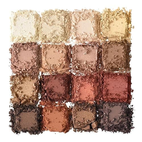 NYX Professional Makeup Eye Shadow Palette, Pressed Pigments, 16 Shades, Matte, Satin, Metallic, Ultimate Palette, Shade: Warm Neutrals thumbnail 7