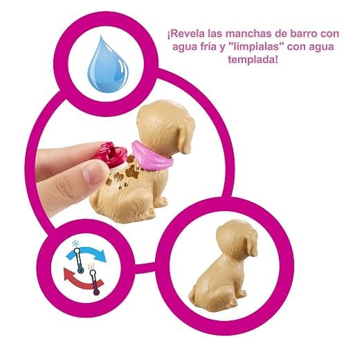 Barbie Doll & Playset, Pet Boutique with 4 Pets, Color-Change Grooming Feature & 20+ Themed Accessories thumbnail 3