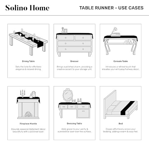 Solino Home 100% Pure Linen Table Runner 14x108 Inch - Narrow Stripe Red and White Cloth Runner for Dining Buffet Table, Indoor, Outdoor - Machine Washable - 4th of July thumbnail 7