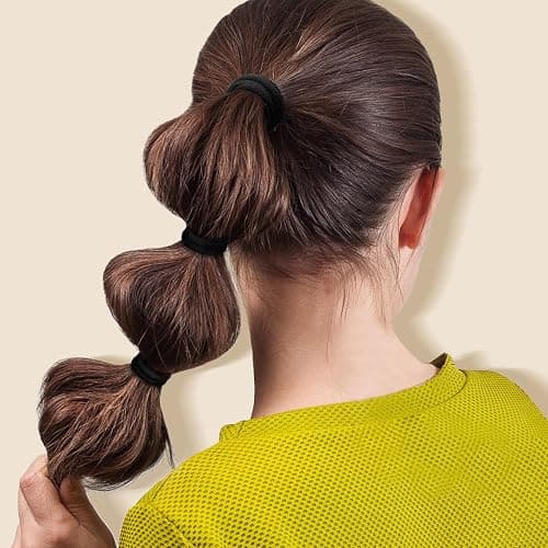 150PCS Hair Ties, IKOCO Black Hair Ties for Women No Damage, Cotton Seamless Ponytail Holders for Thick Hair thumbnail 6