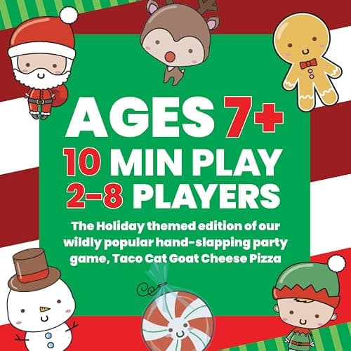Santa Cookie Elf Candy Snowman Christmas Edition Holiday Card Game by Taco Cat Goat Cheese Pizza | Great for Stockings and White Elephant Gift | Fun for Kids, Teens, Adults, and Families | 2-8 Players thumbnail 4