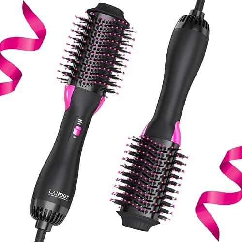 Hair Dryer Brush Blow Dryer Brush in One - Plus 2.0 One-Step Hot Air Brush - 4 in 1 HairDryer Styler and Volumizer for Drying Straightening Curling Volumizing Hair - Image 1
