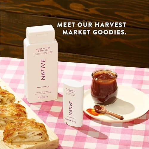 Native Body Wash with Naturally Derived Ingredients – Apple Butter & Strudel – Sulfate & Paraben Free – For Women & Men – Skin‑Loving Cleanser – 18 oz (2‑Pack) thumbnail 6